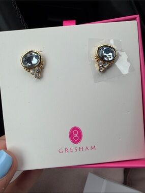 Gresham BonBon Studs, Aquamarine